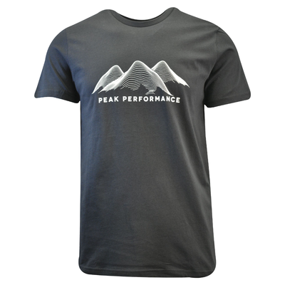 Peak Performance Men's T-Shirt Black Mountain Waves S/S Tee (S07)