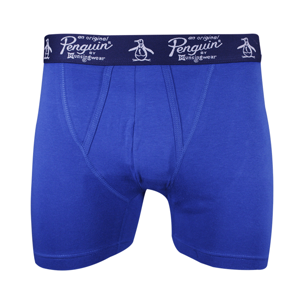 Original Penguin Men's Blue Open Fly Boxer Brief (S01C) – Spotted