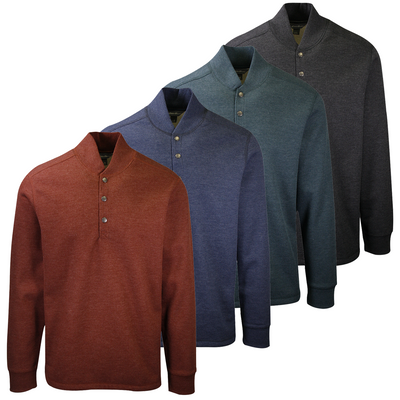 Eddie Bauer Men's Sherpa-Lined Thermal Henley L/S T-Shirt (Retail $90)