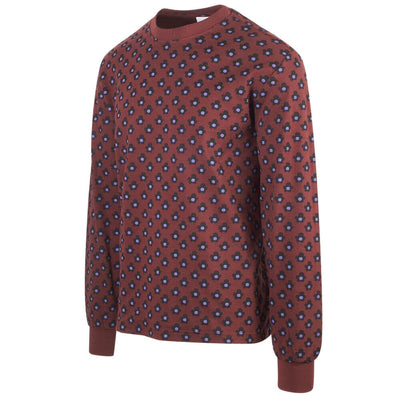 OBEY Men's Maroon Waffle Flower Thermal L/S T-Shirt