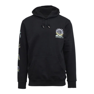 Quiksilver Men's Black Mystic Sessions Pull Over Hoodie (S05)
