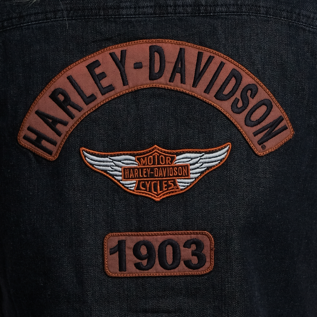 Harley-Davidson Women's Charcoal Vest w/ Back Logo Sleeveless Vest