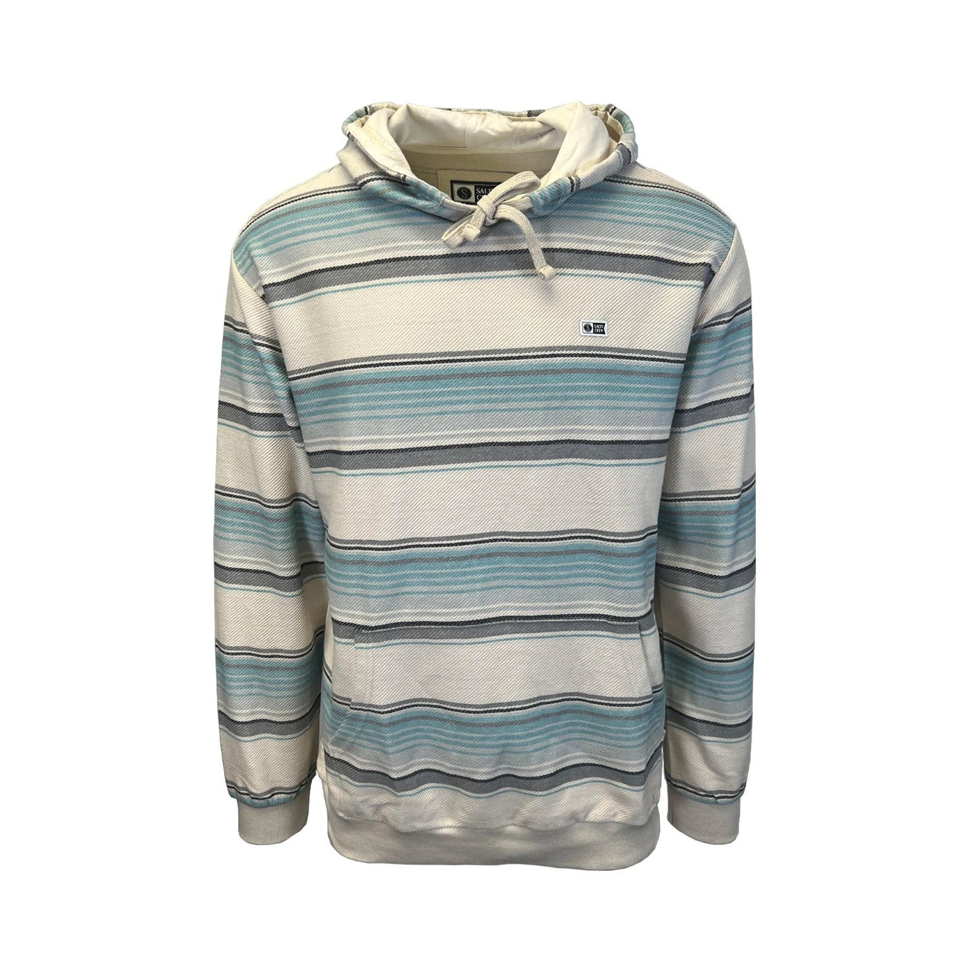 Salty Crew Men's Blue Sweatshirt Crewser Hood Yarn Dye French Terry Hoodie (S01)