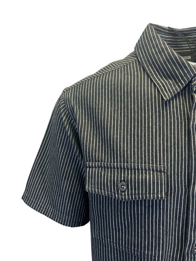 Harley-Davidson Men's Black Shirt V-Twin Equipped Striped Mechanics S/S (S70)