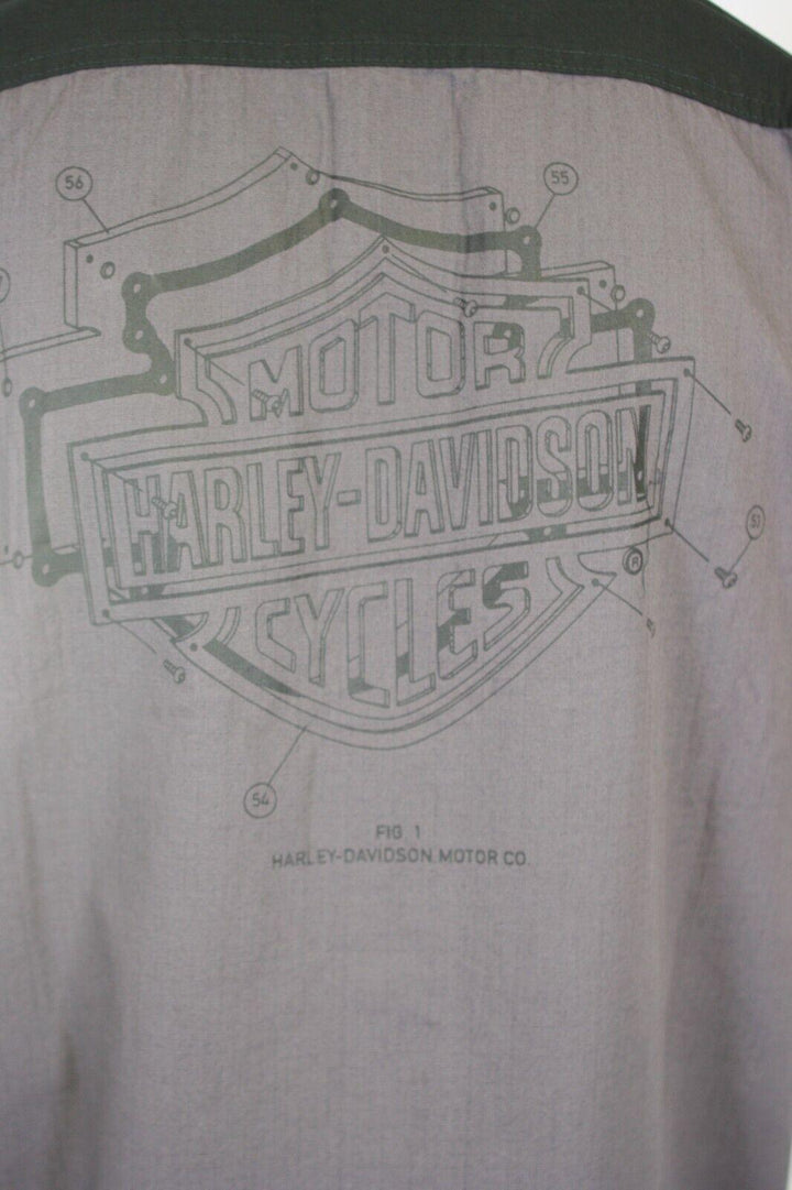 HD Branded Men's Shirt Blackened Pearl Colorblocked Bar & Shield S/S (S56)