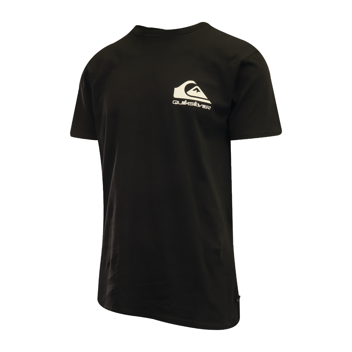 Quiksilver Men's T-Shirt Black Official Logo Graphic Print S/S (S08)
