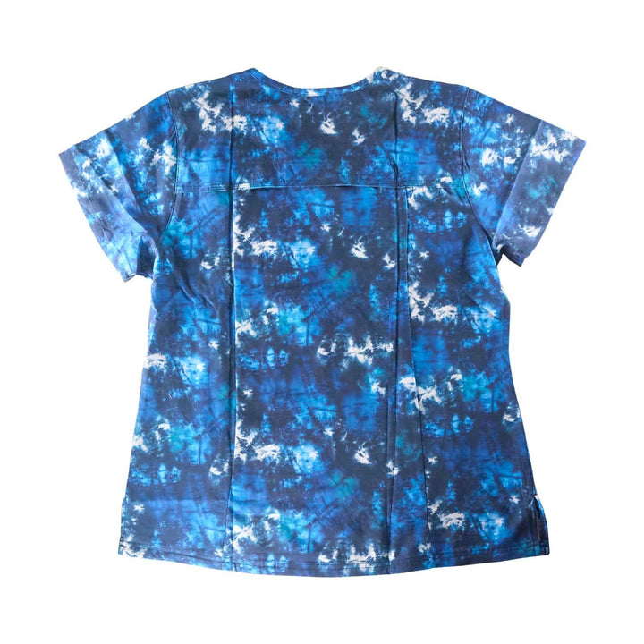 Carhartt Women's Scrub Force Pocket Logo Rugged Flex Cross-Flex V-Neck Print Top