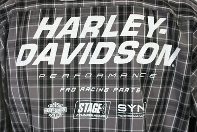 Harley-Davidson Men's Shirt Black Screamin' Eagle Plaid L/S (S56)