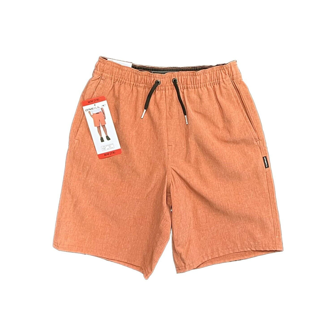 O'Neill Boy's Orange Hthr Abrn Short Sport Hybrid E-Waist Tunnel Drawcord (S02)