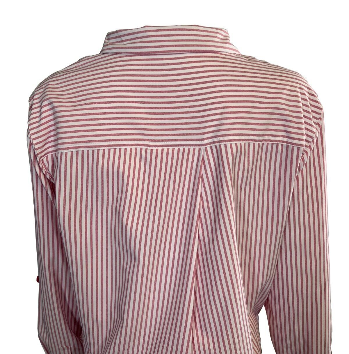 Columbia Women's Shirt Pink Striped W Ross River Trail EXS Woven L/S (693)