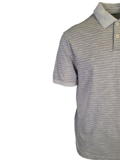 Tommy Bahama Men's Harbor Mist Grey Striped Performance Polo T-Shirt S/S (S06)