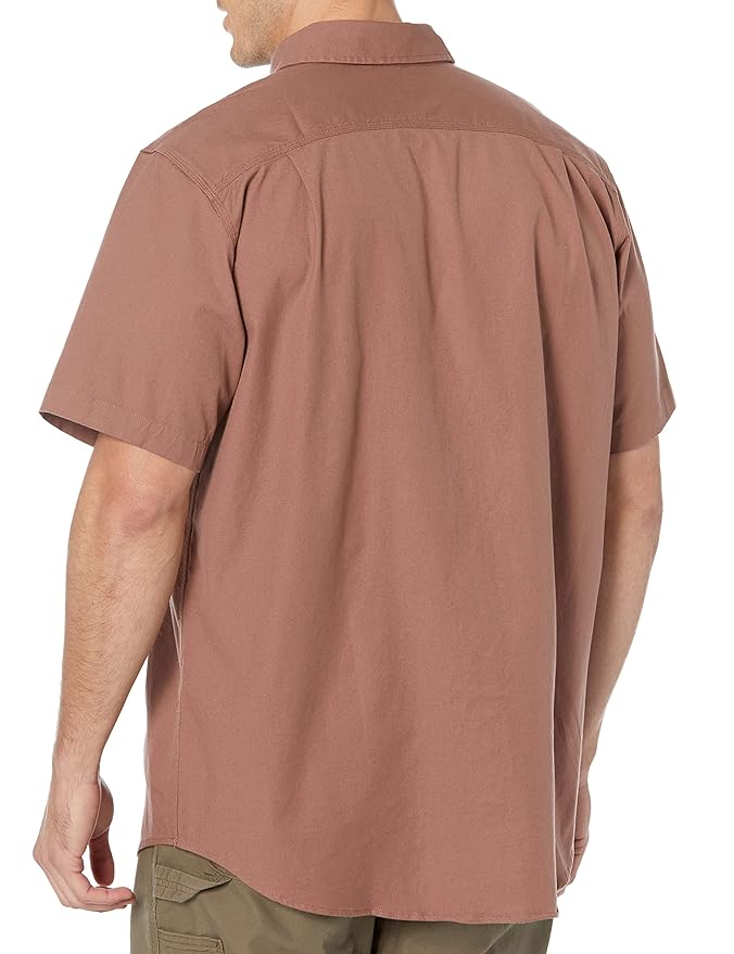Carhartt Men's Flannel Shirt Nutmeg Rugged Short Sleeve (229)