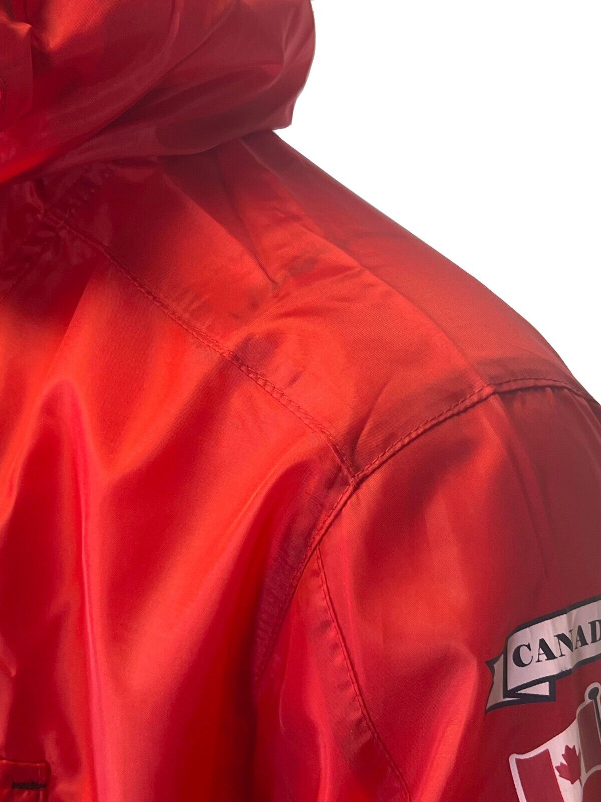 Canadian Peak Men's Red Jacket 1953 Butaneak Wind Rain Breaker (S04)