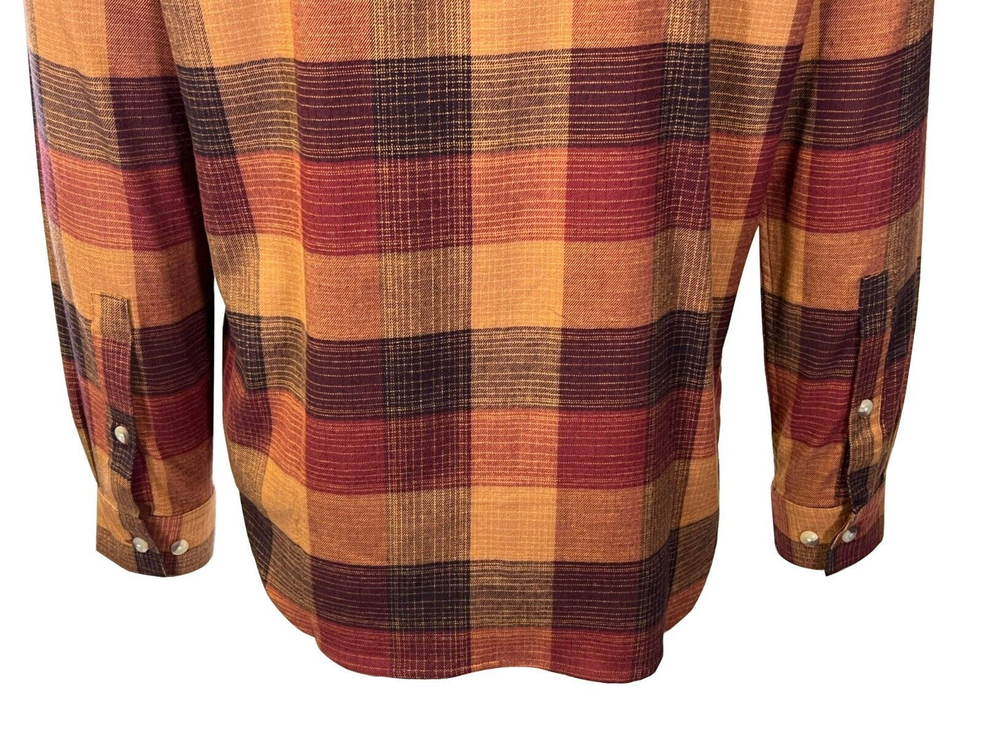 Columbia Men's Dark Amber Multi Buffalo Check Shirt Cornell Woods Flannel (681)