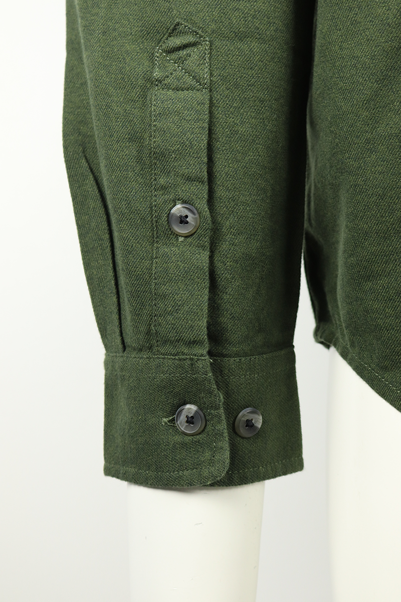 Carhartt Men's Olive Green Relaxed Fit L/S Flannel Shirt (S17)