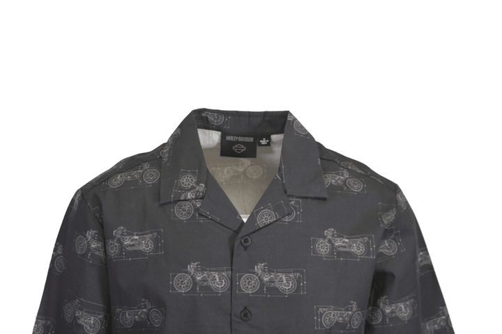 HD Branded Men's Shirt Black Fueled Allover Custom Print S/S (S60)