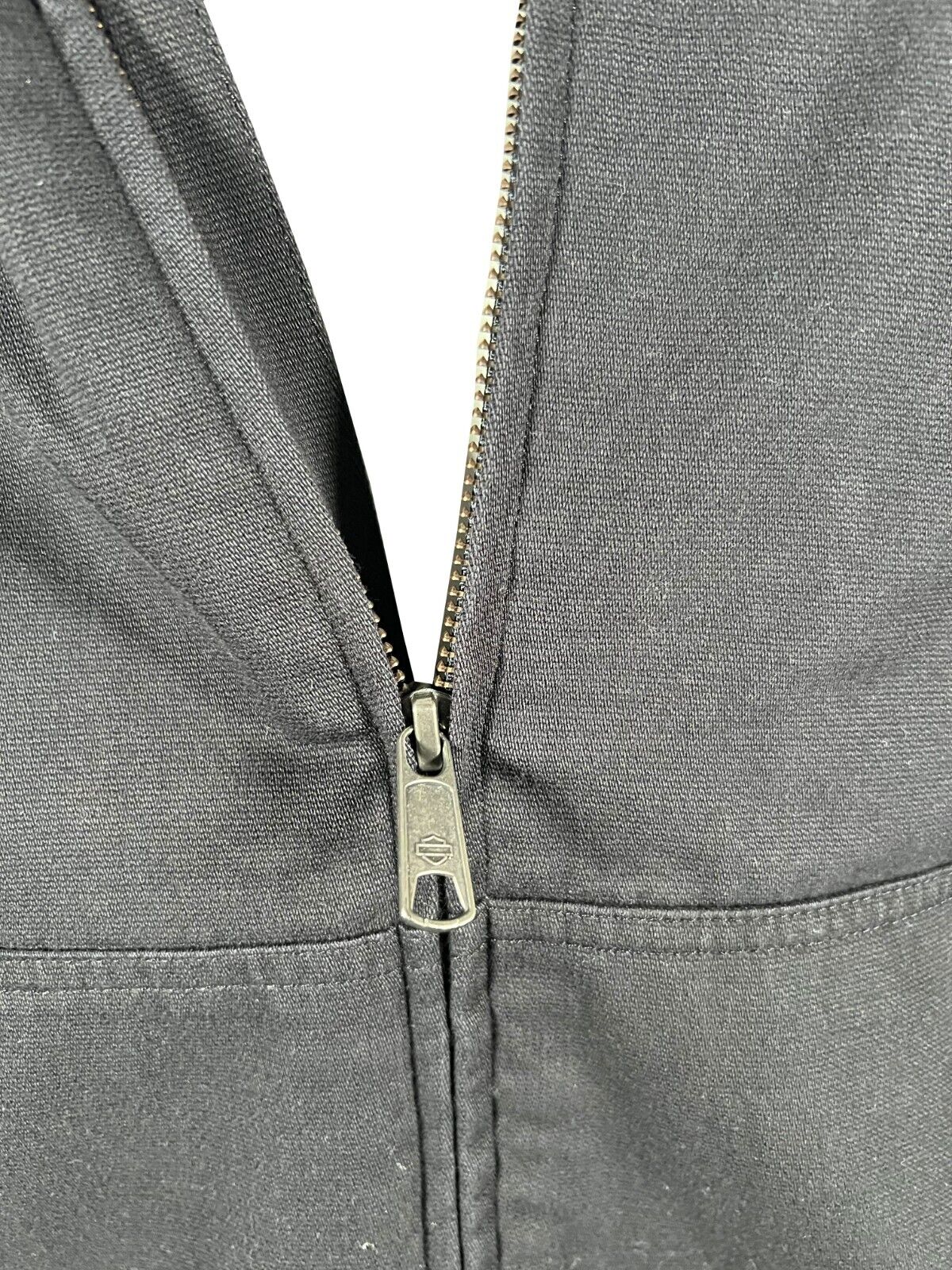 Harley-Davidson Men's Black Hoodie Bar & Shield Workwear Hooded Jacket (S13)