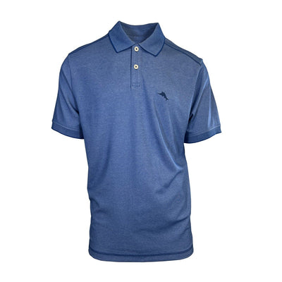 Tommy Bahama Men's Blue Splash Performance Polo 2 Buttons T-Shirt S/S (S18)