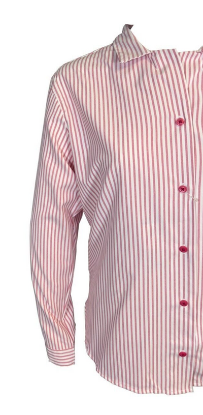 Columbia Women's Shirt Pink Striped W Ross River Trail EXS Woven L/S (693)