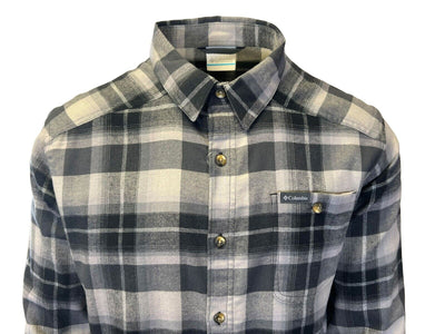 Columbia Men's Grey Multi Tartan Cornell Woods Flannel Shirt (019)