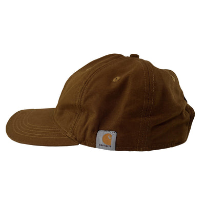 Carhartt Brown Canvas Cap FastDry Comfort Simple Side Logo (S05)