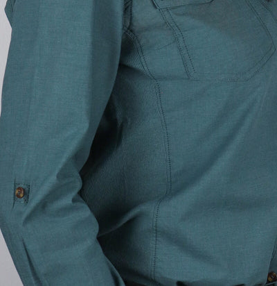 Carhartt Women's Sage Green L/S Woven Shirt (210)