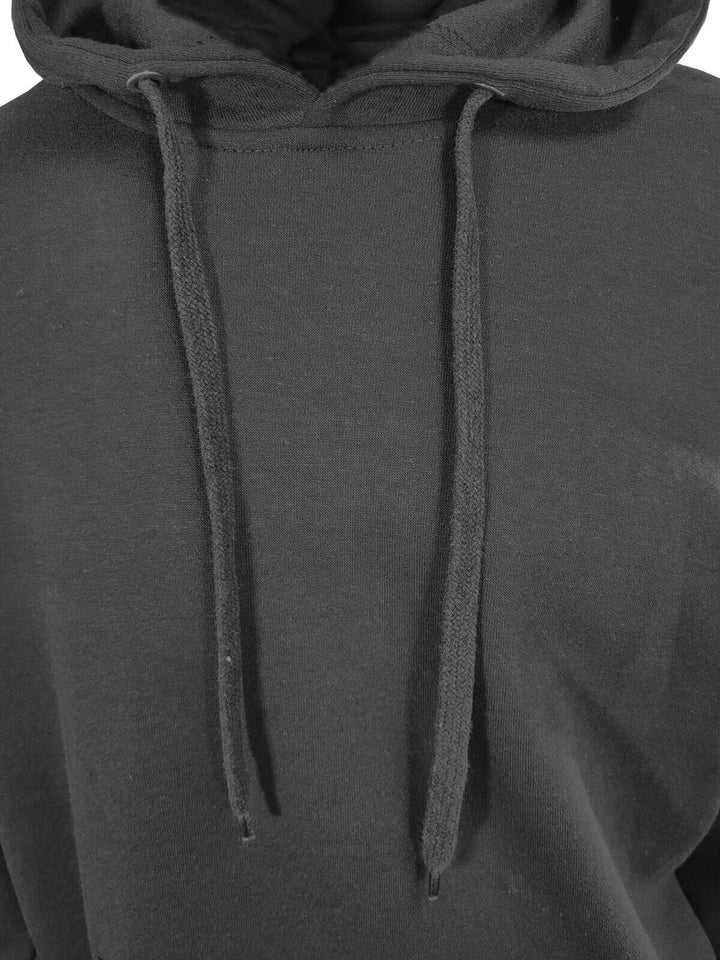 Cotton Best Men's Black Hoodie 2 PACK Pullover Solid L/S (P01)