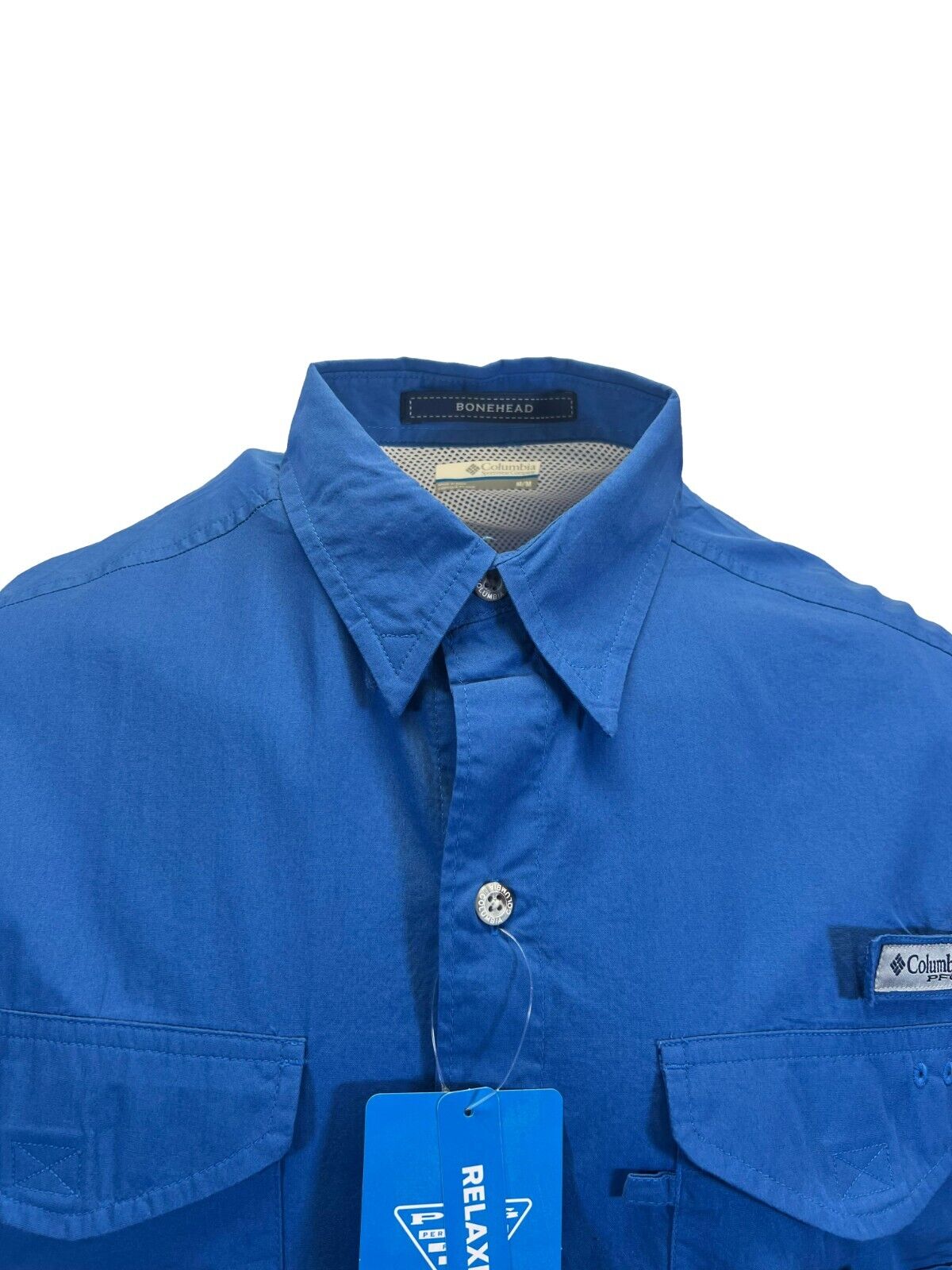 Columbia Men's Woven Shirt PFG Bonehead Short Sleeve Fishing Shirt
