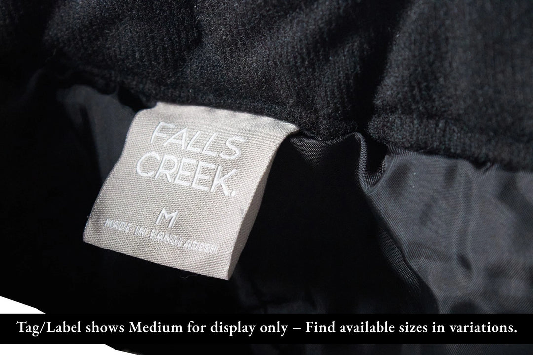 Falls Creek Men's Black Pant Lined Snow Pants (S01)