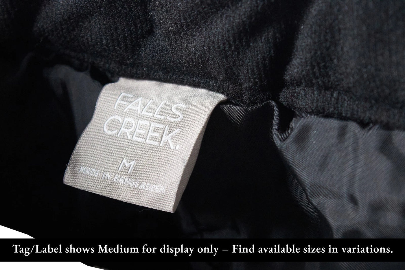 Falls Creek Men's Black Pant Lined Snow Pants (S01)