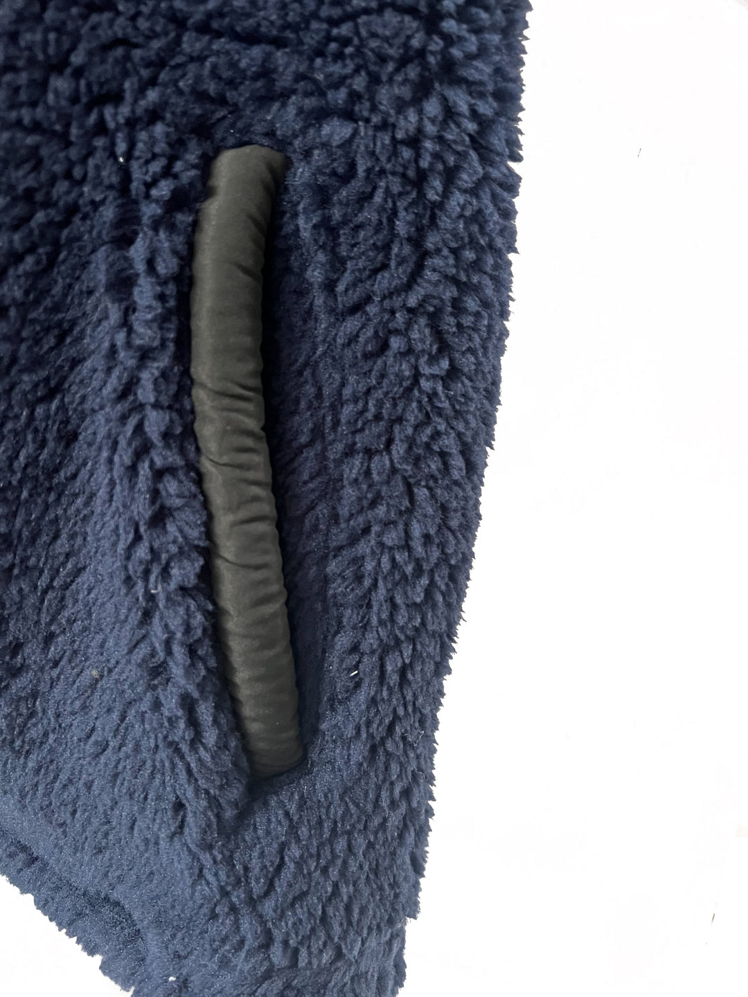 Mountain Ridge Men's Navy Sweater Teddy Woodland Jacket (S02)