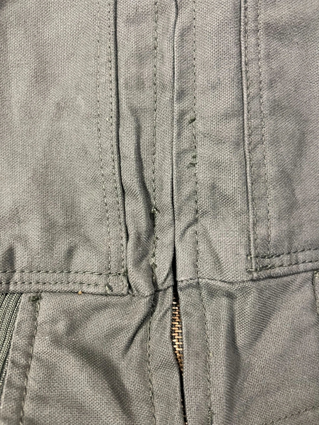 Eddie Bauer Workwear Men’s Green Jacket Heavy-Duty YKK Zipper (S07)