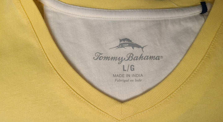 Tommy Bahama Men's Radiant Sun T-Shirt Solid V-Neck Bali Skyline Tee (S40)