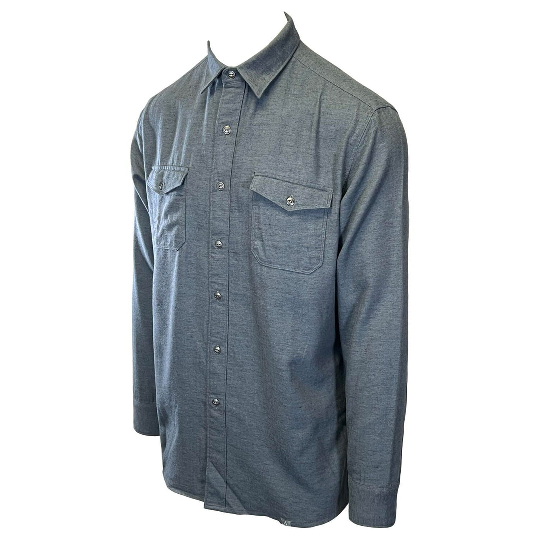 Ascend Men's Turbulence Shirt Herringbone Slub Long Sleeve (S04)