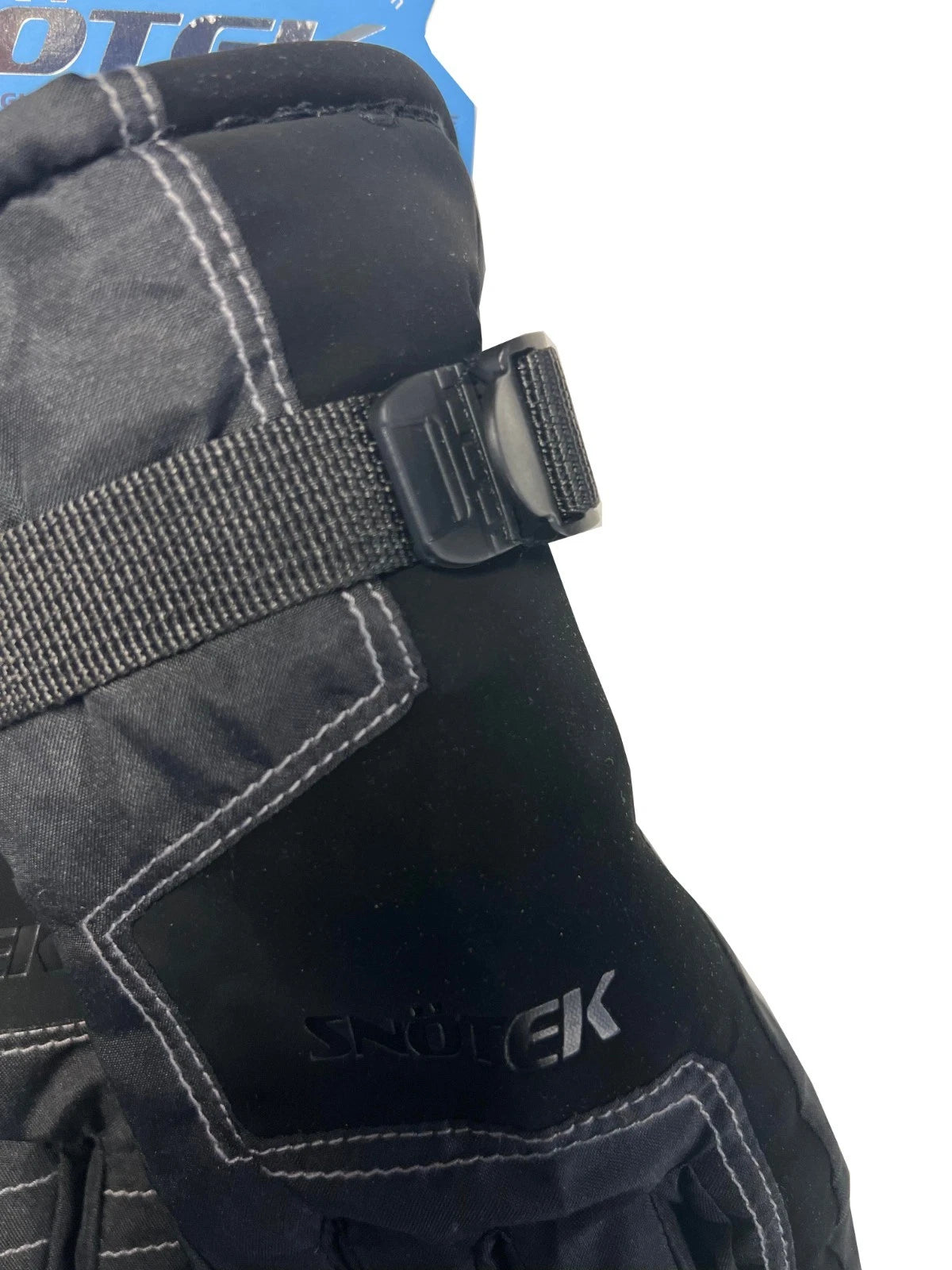Snotek Junior's Black Stitched Performance Winter Ski Gloves ST318 (S02)
