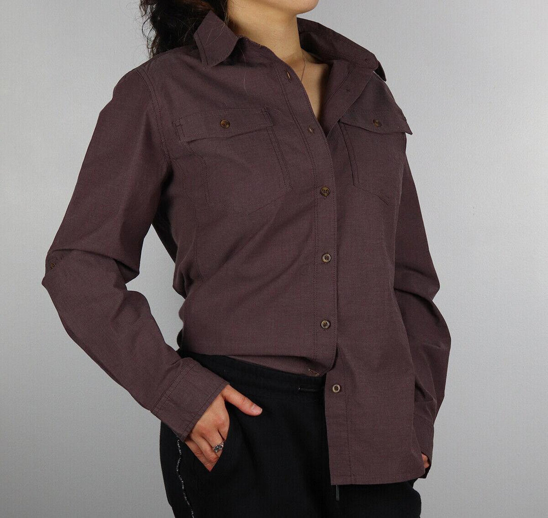 Carhartt Women's Muted Plum L/S Woven Shirt (211)