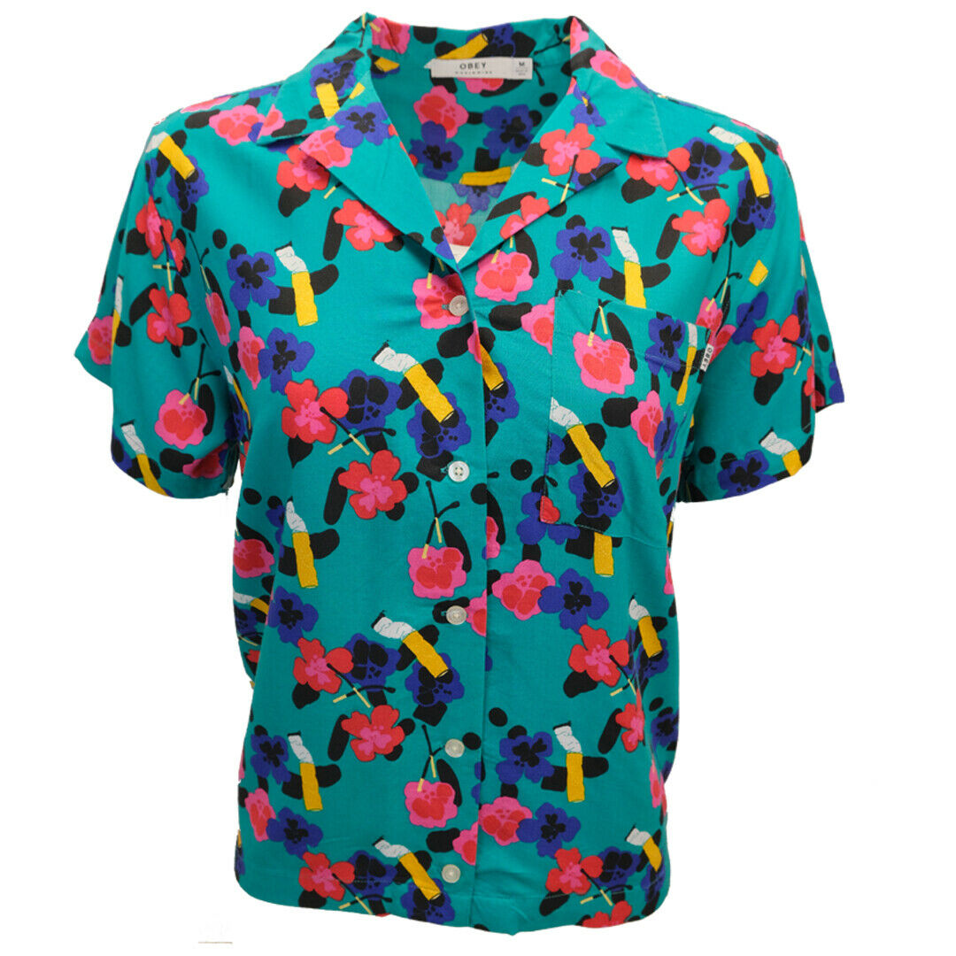 OBEY Women's Ashed Out S/S Shirt (S01)