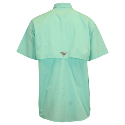 Columbia Men's Woven Shirt PFG Bright Blue Bonehead S/S (499)