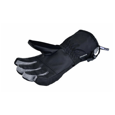 Snotek Men's Black & Grey Performance Ski Gloves White Logo ST217 (S04)