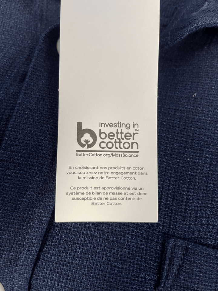 O'Neill Men's Woven Shirt Solid Dark Blue Chambray Pocket Short Sleeve (S08)