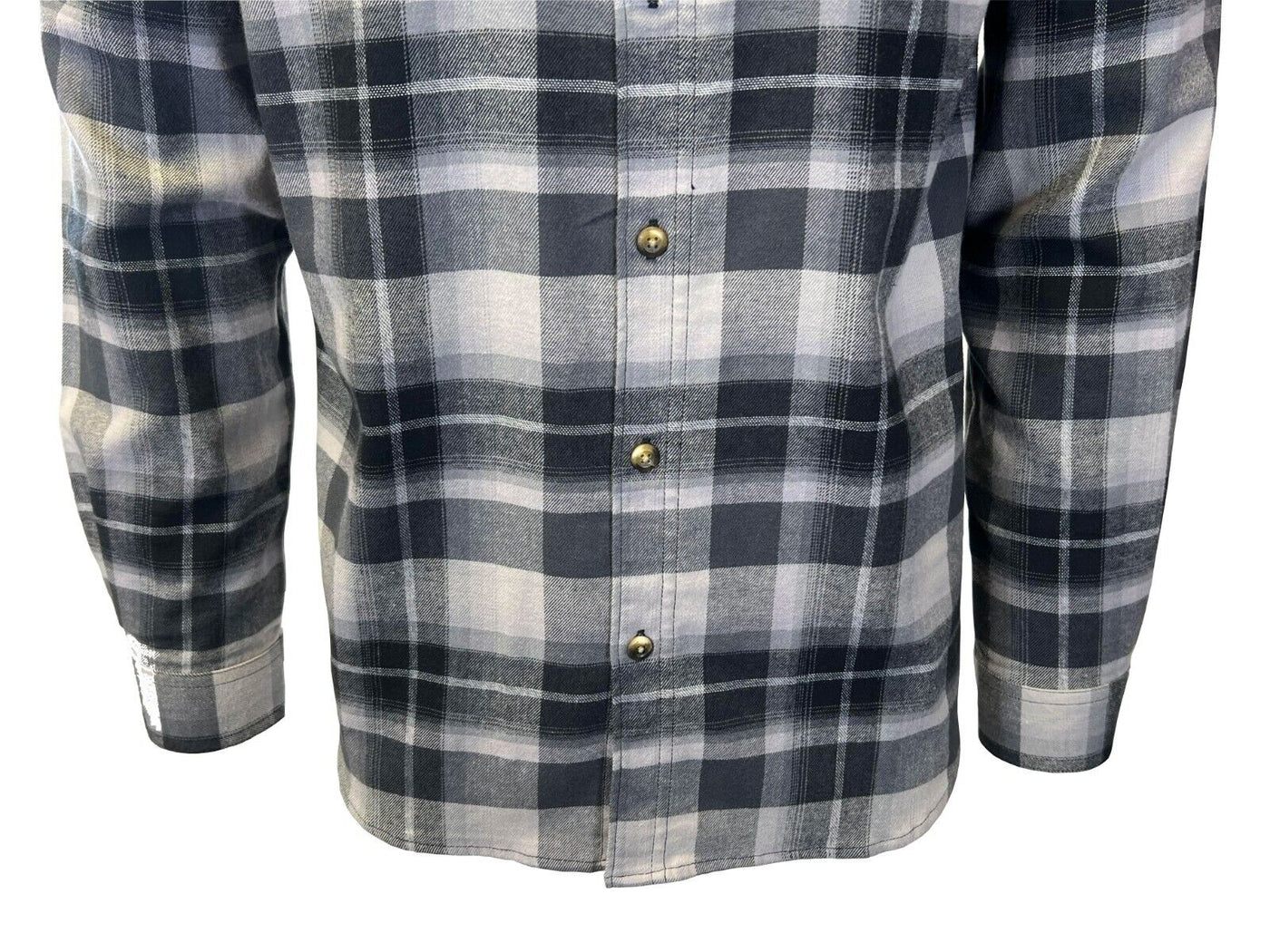 Columbia Men's Grey Multi Tartan Cornell Woods Flannel Shirt (019)