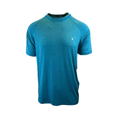 Spyder Swim Men's Solid T-Shirt Rashguard Quick Dry UPF Lightweight Hybrid S/S