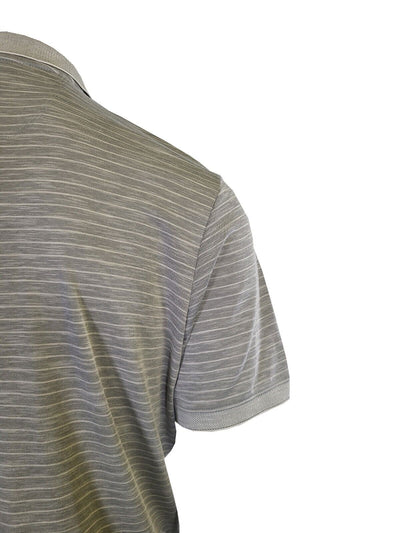 Tommy Bahama Men's Harbor Mist Grey Striped Performance Polo T-Shirt S/S (S06)