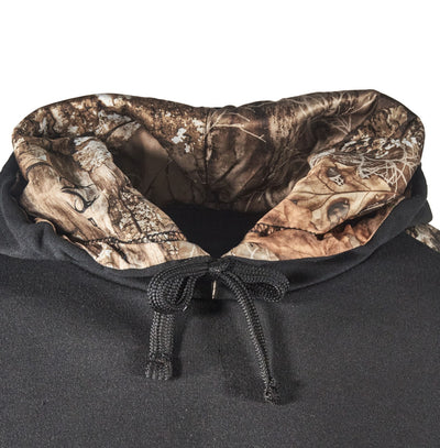 Realtree Men’s Hoodie Edge Camo Lined Hunting Pullover (Forest Green, Black)