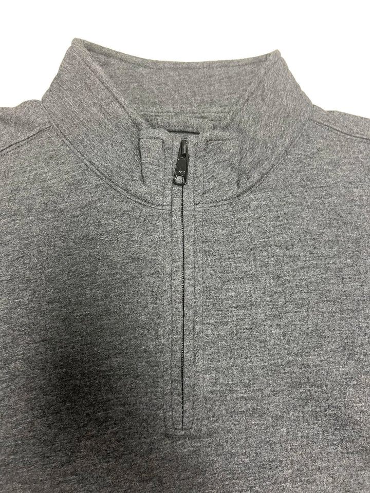 Carhart FR Men′s Granite Heather Sweatshirt Quarter Zip Mock Neck (S52)