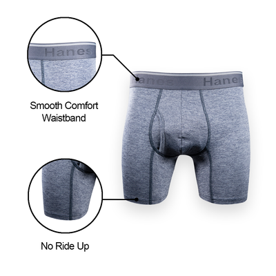 Hanes Men's 3 Pack Comfort Flex Fit Breathable Stretch Mesh Boxer Briefs (S02)