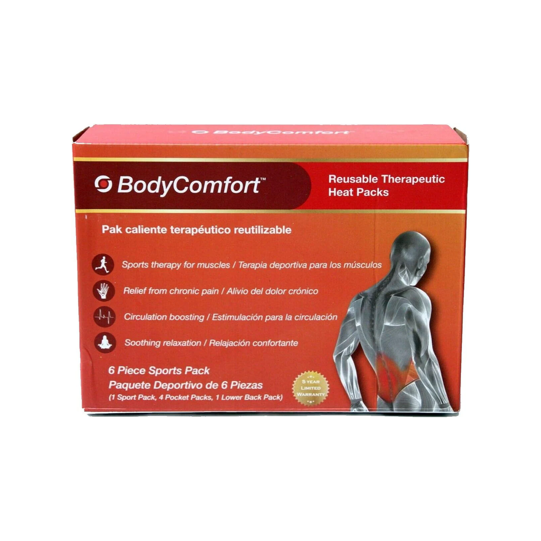 BodyComfort Therapeutic Instant Heat Pack - 6 Reusable Piece Pack
