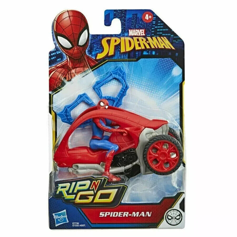 Marvel Spiderman Rip-N-Go Stunt Vehicle Spider-Man (S35)