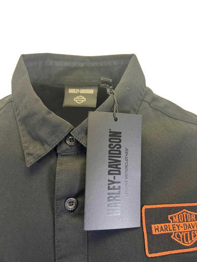 Harley-Davidson Men's Black Vest V-Twin Equipped Blowout Sleeveless Shirt (S01)