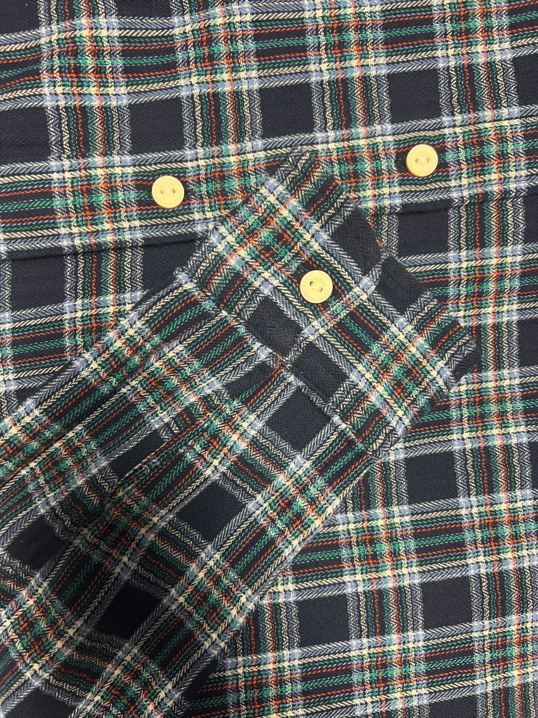 Levi's Men's Blairmore Indigo Blue Plaid Shirt Long Sleeve Workers Shirts (S08)